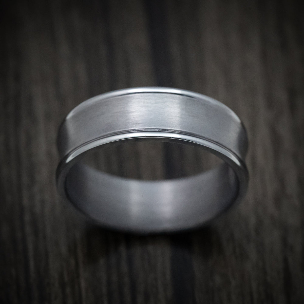 North XIV - Concave Tantalum Band with Satin Finish Men's Wedding Ring - view 2 - Nura Lab