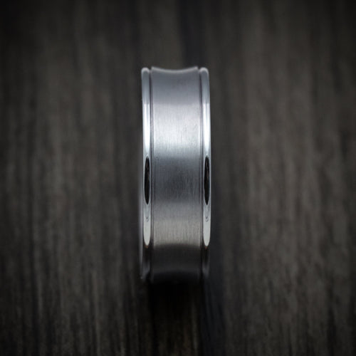 North XIV - Concave Tantalum Band with Satin Finish Men's Wedding Ring - view 3 - Nura Lab