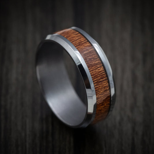 Storm XIII - Tantalum Band with Wood Inlay Men's Wedding Ring - Nura Lab