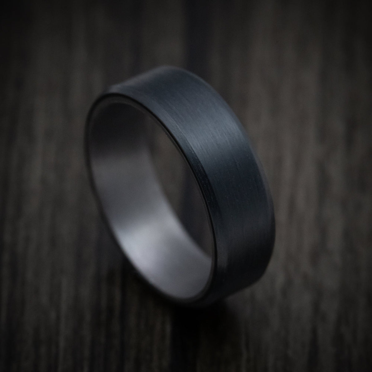 Griffin XIII - Carbon Fiber Band with Tantalum Sleeve Men's Wedding Ring - Nura Lab