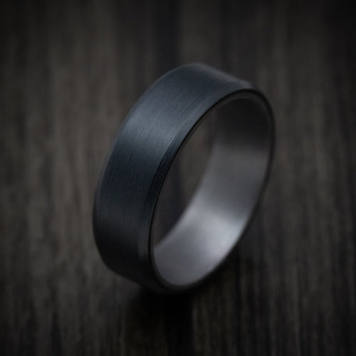 Griffin XIII - Carbon Fiber Band with Tantalum Sleeve Men's Wedding Ring - view 4 - Nura Lab