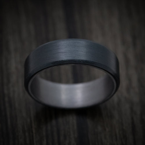 Griffin XIII - Carbon Fiber Band with Tantalum Sleeve Men's Wedding Ring - view 2 - Nura Lab