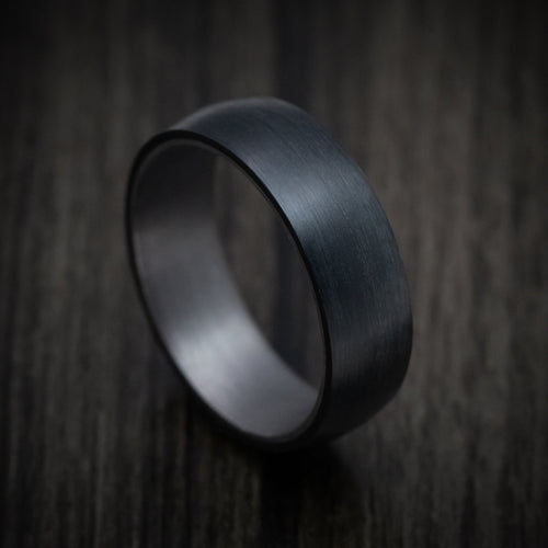 Obsidian XIV - Carbon Fiber Band with Tantalum Sleeve Men's Wedding Ring - Nura Lab