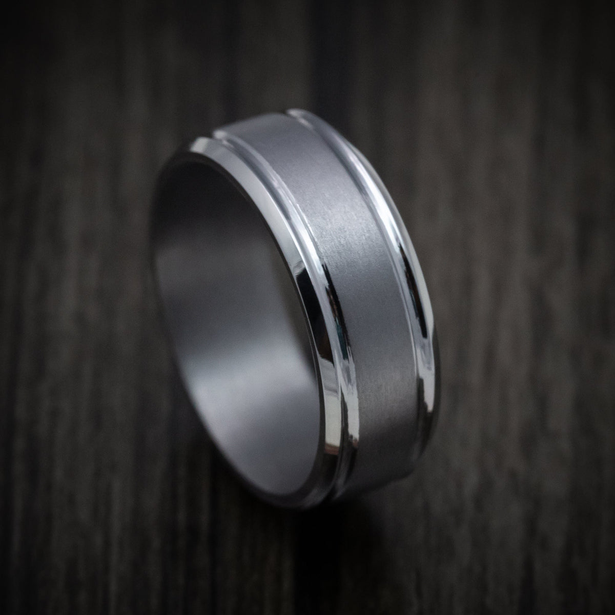Waitakere XIII - Tantalum Band with Satin Finish Men's Wedding Ring - Nura Lab