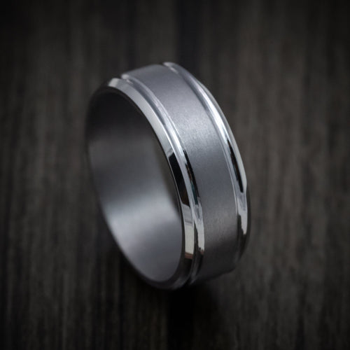Waitakere XIII - Tantalum Band with Satin Finish Men's Wedding Ring - Nura Lab