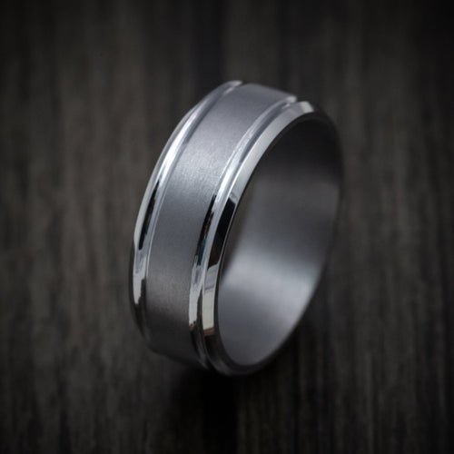 Waitakere XIII - Tantalum Band with Satin Finish Men's Wedding Ring - view 4 - Nura Lab