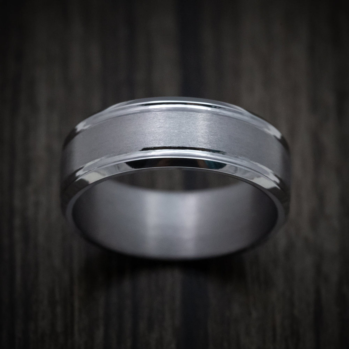 Waitakere XIII - Tantalum Band with Satin Finish Men's Wedding Ring - view 2 - Nura Lab