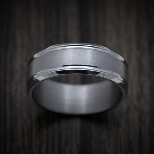 Waitakere XIII - Tantalum Band with Satin Finish Men's Wedding Ring - view 2 - Nura Lab