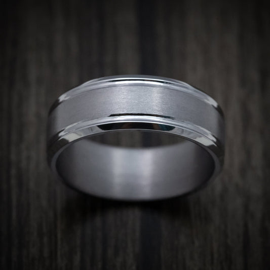 Waitakere XIII - Tantalum Band with Satin Finish Men's Wedding Ring - view 2 - Nura Lab