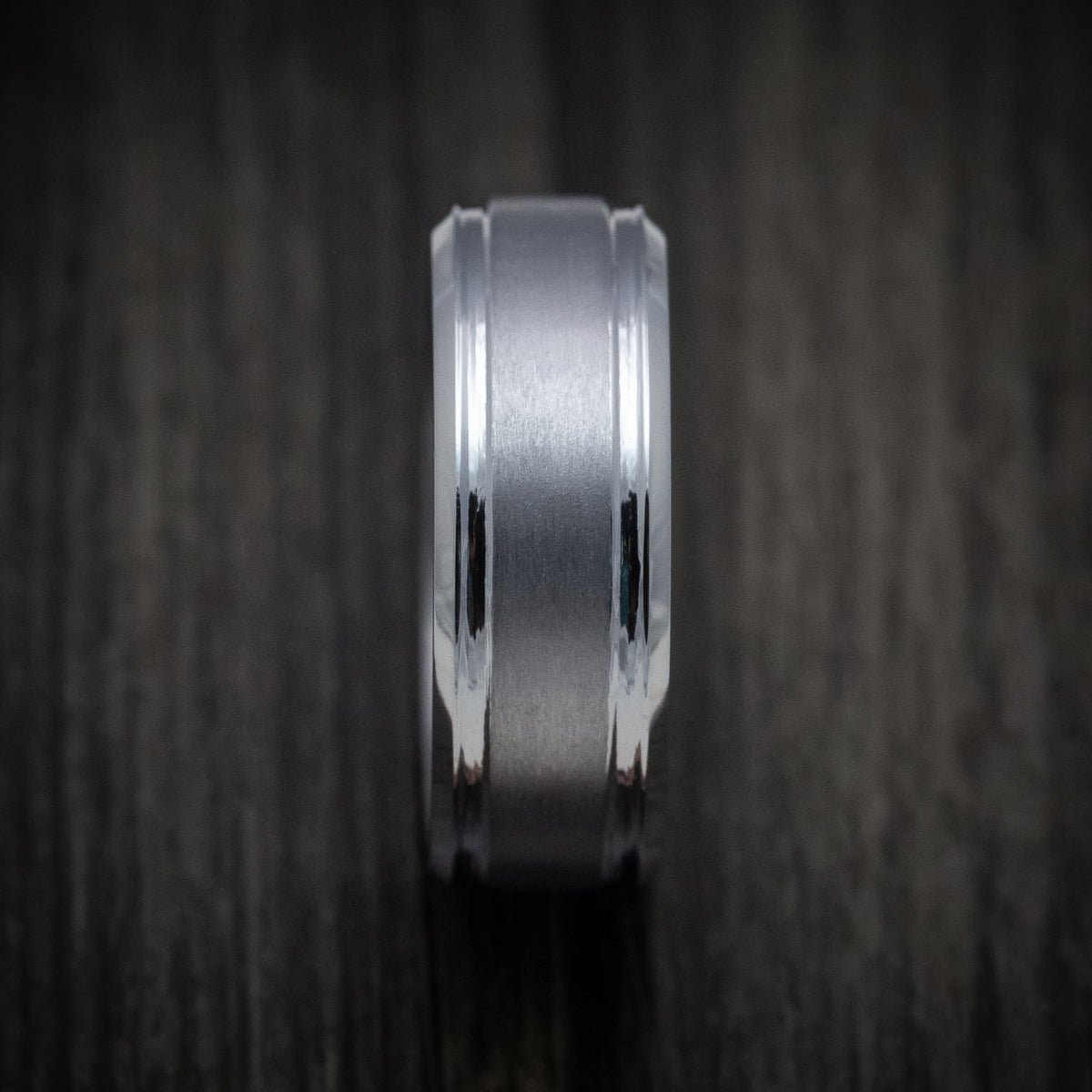 Waitakere XIII - Tantalum Band with Satin Finish Men's Wedding Ring - view 3 - Nura Lab