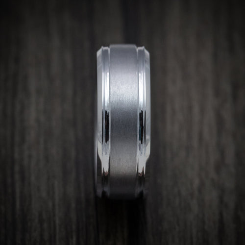Waitakere XIII - Tantalum Band with Satin Finish Men's Wedding Ring - view 3 - Nura Lab