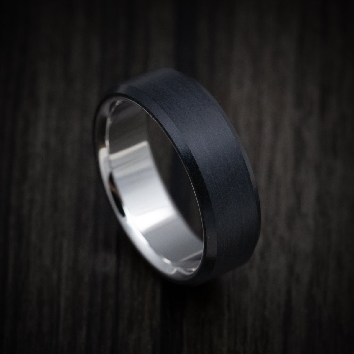 Summit XV - Carbon Fiber Men's Wedding Ring with 14K Gold Sleeve - Nura Lab