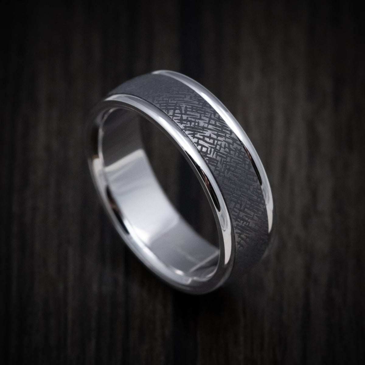 Heritage XIII - 14K Gold and Tantalum Men's Wedding Ring - Nura Lab