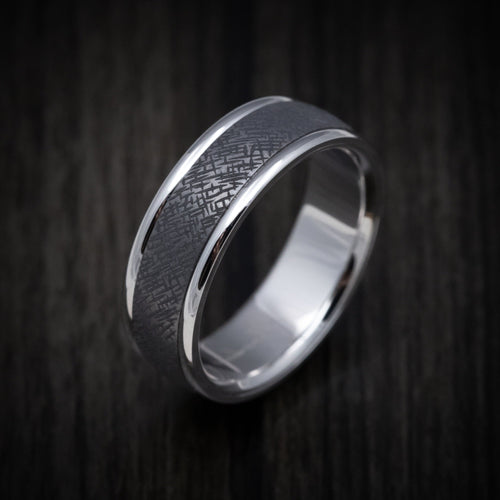 Heritage XIII - 14K Gold and Tantalum Men's Wedding Ring - view 3 - Nura Lab