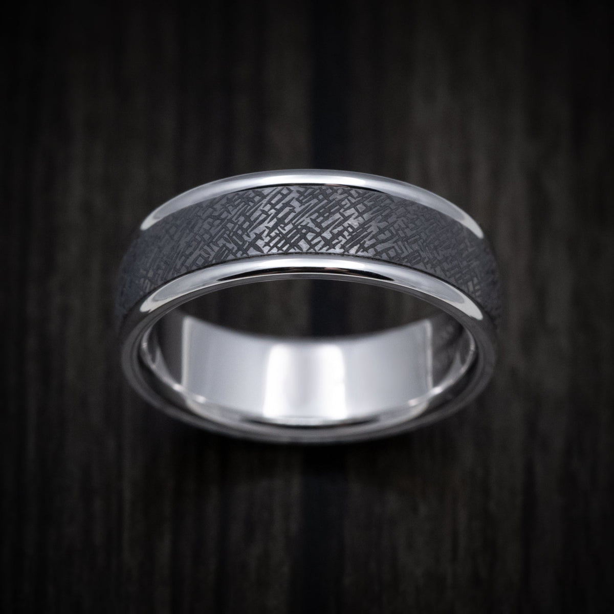 Heritage XIII - 14K Gold and Tantalum Men's Wedding Ring - view 2 - Nura Lab