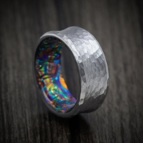 Solstice XIII - Tantalum and Dichrolam Sleeve Men's Wedding Ring Band - Nura Lab