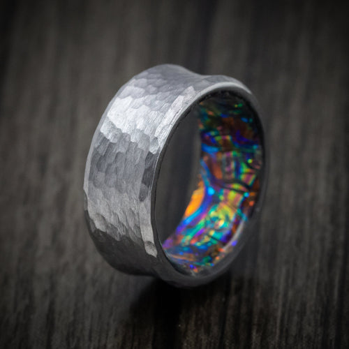 Solstice XIII - Tantalum and Dichrolam Sleeve Men's Wedding Ring Band - view 4 - Nura Lab
