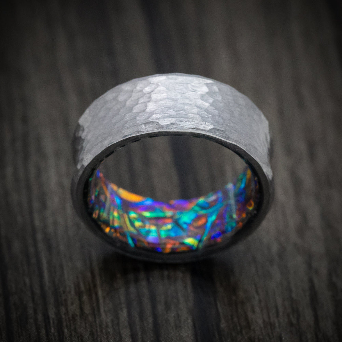 Solstice XIII - Tantalum and Dichrolam Sleeve Men's Wedding Ring Band - view 2 - Nura Lab