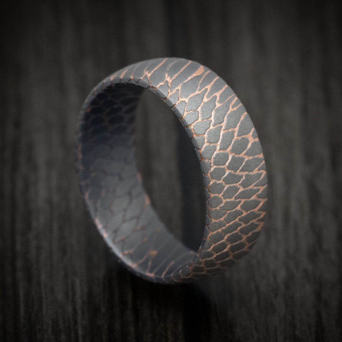 Stronghold V - Superconductor Men's Wedding Ring Titanium-Niobium And Copper Band - Nura Lab