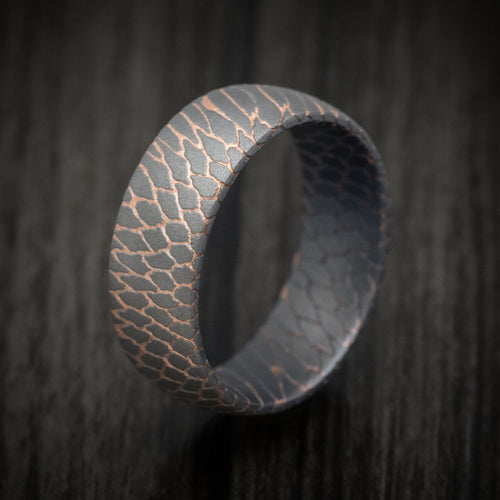 Stronghold V - Superconductor Men's Wedding Ring Titanium-Niobium And Copper Band - view 4 - Nura Lab