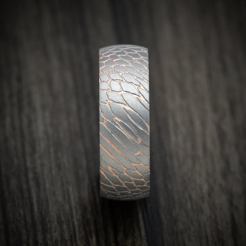 Obsidian XV - Superconductor Men's Wedding Ring with Forged Carbon Fiber Sleeve Band - view 3 - Nura Lab