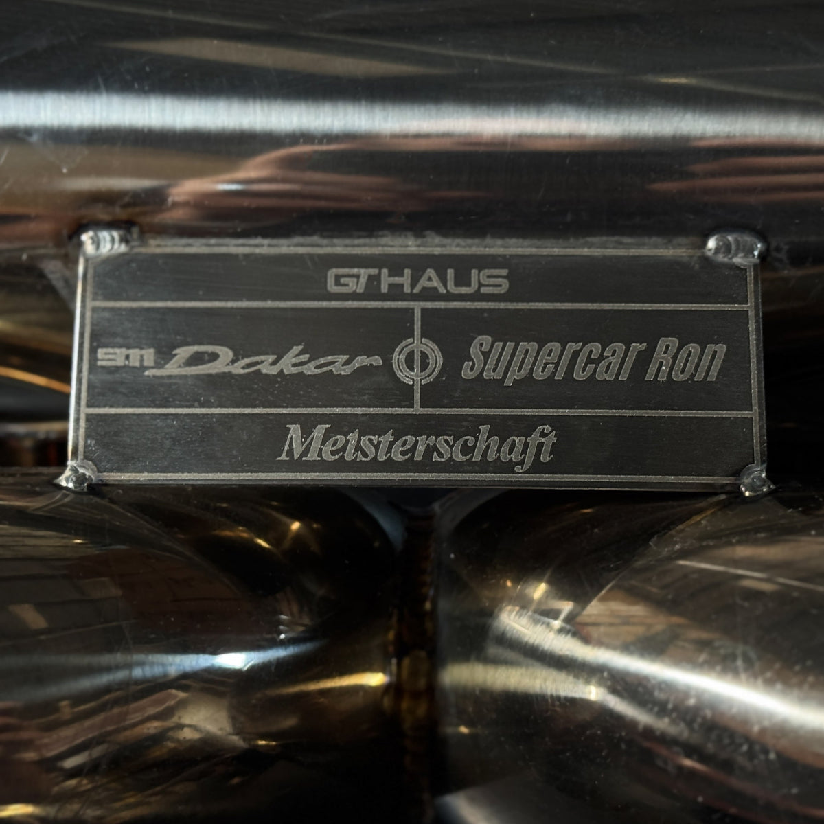 Coal XIII - Darkened Tantalum Wedding Ring with Supercar Ron Authentic Supercar Exhaust Inlay and Forged Carbon Fiber Sleeve - view 6 - Nura Lab