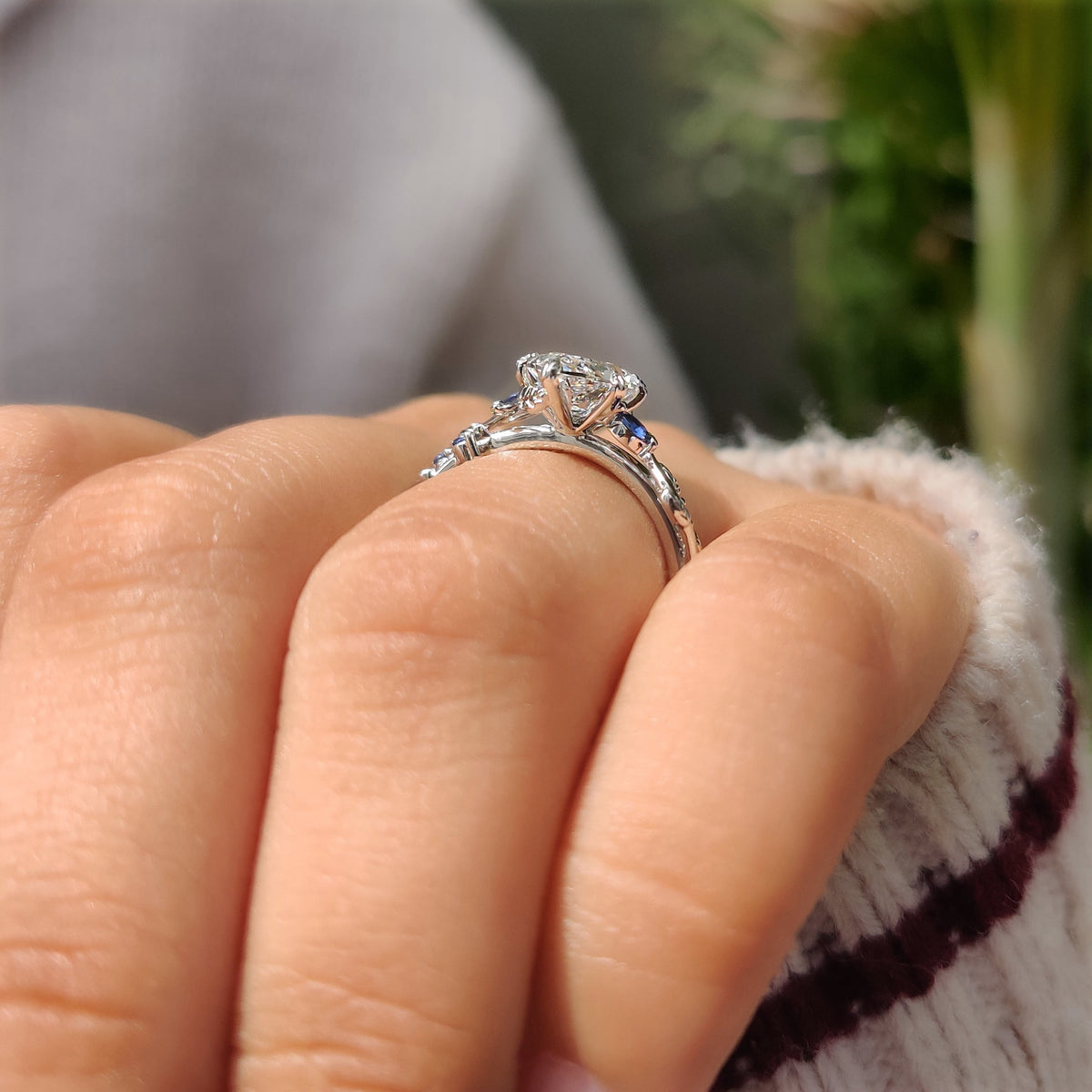 Elodie Hope - Dutch Marquise Diamond Ring in Cluster Setting