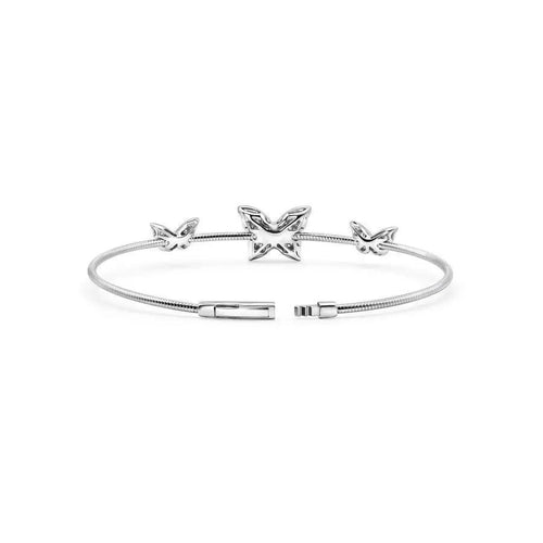 Butterfly Flex Bangle – Lab-Grown Diamond 14K White Gold Nura Lab
