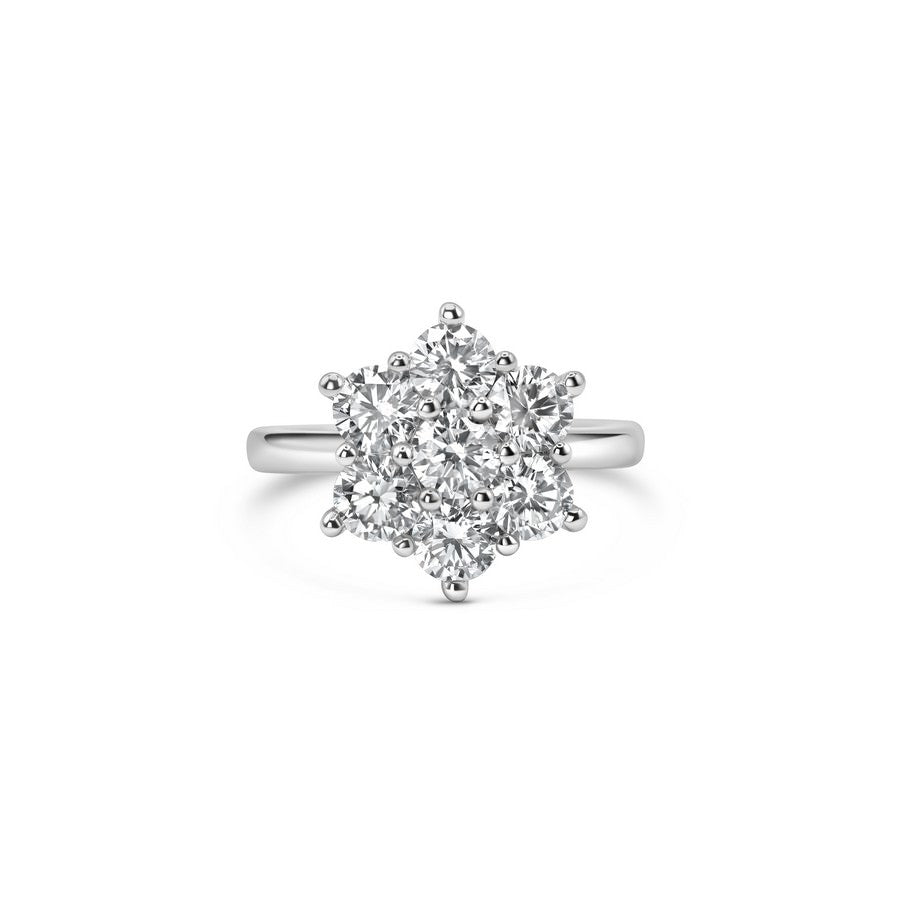 2.5ct Cluster Lab-Grown Diamond Ring