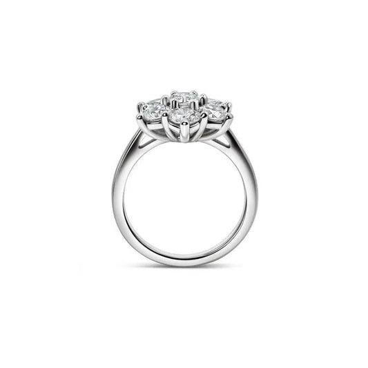 2.5ct Cluster Diamond Ring Nura Lab