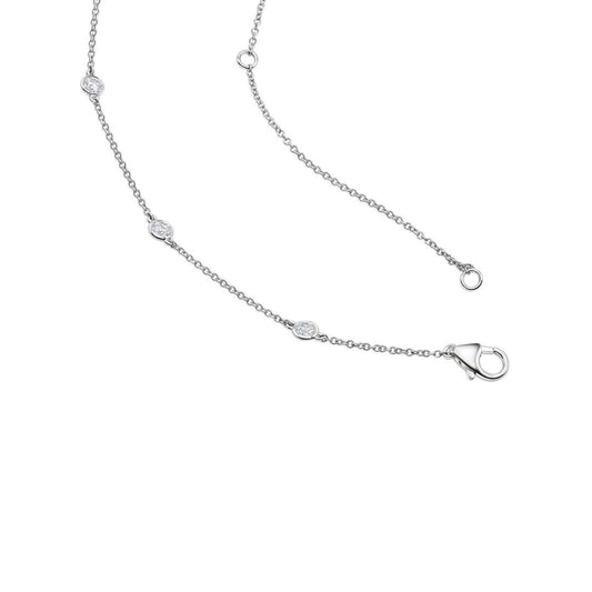 1 Carat Diamonds by the Yard Necklace 14K Gold