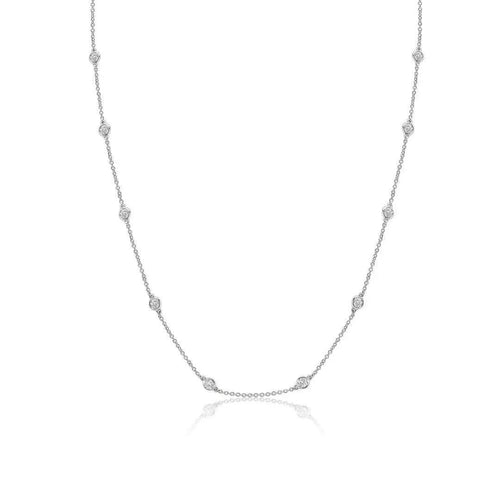 1 Carat Diamonds by the Yard Necklace 14K Gold Nura Lab