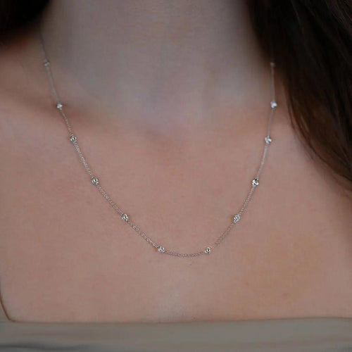 1 Carat Diamonds by the Yard Necklace 14K Gold Nura Lab
