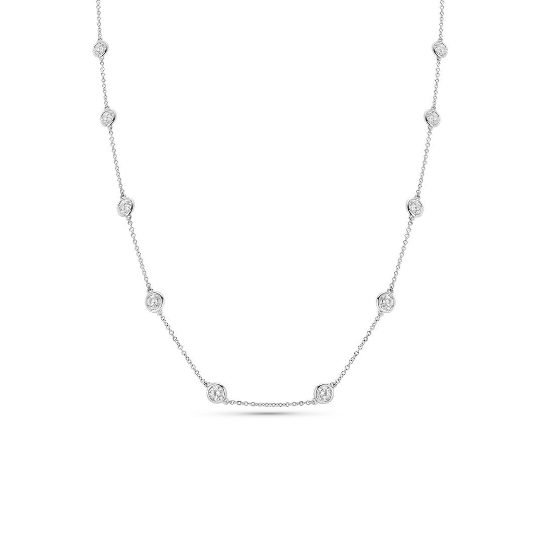 2 Carat Diamonds by the Yard Necklace 14K Gold