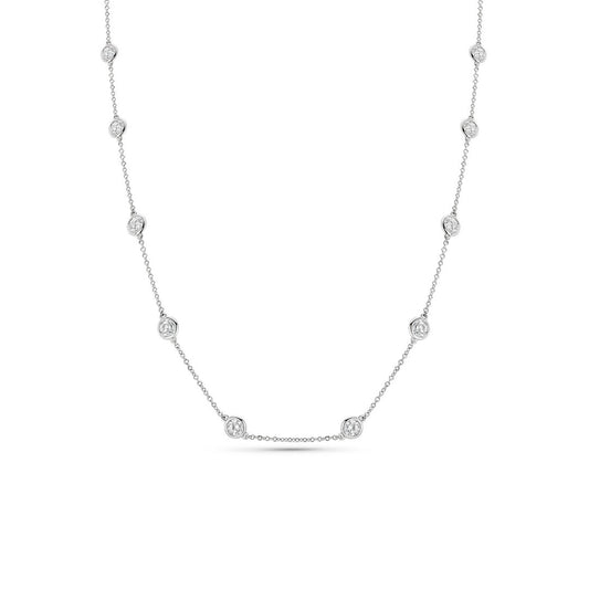 2 Carat Diamonds by the Yard Necklace 14K Gold