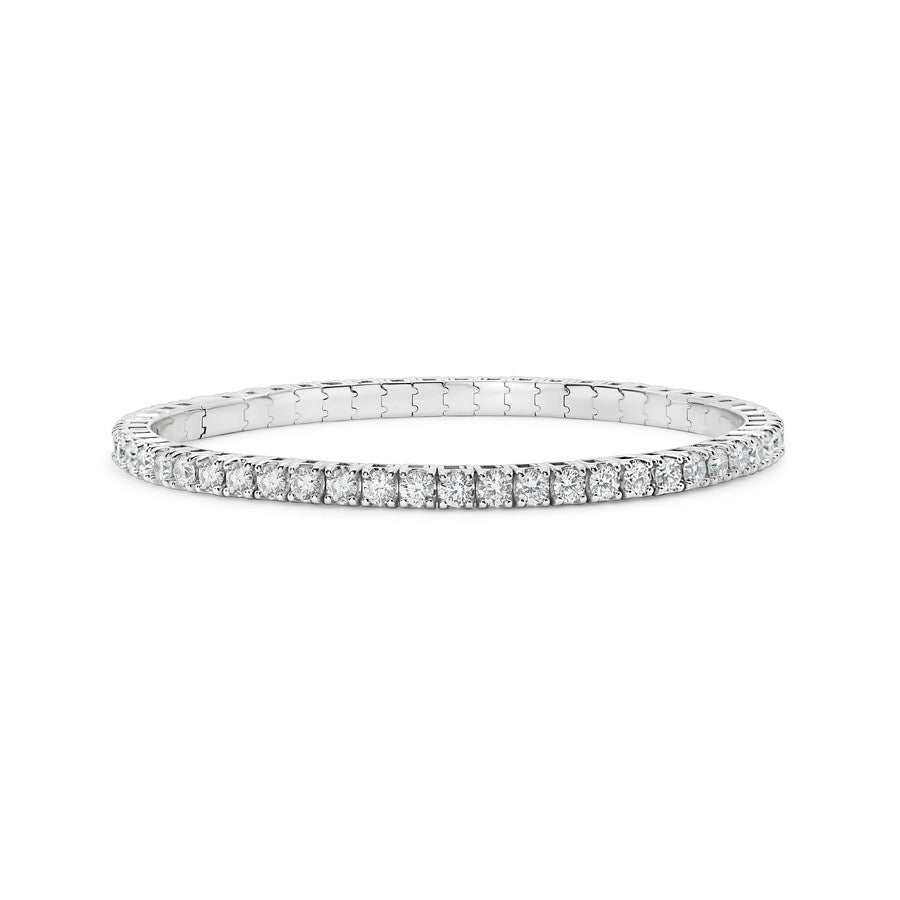 5 Carat Elastic Tennis Bracelet 14K Gold