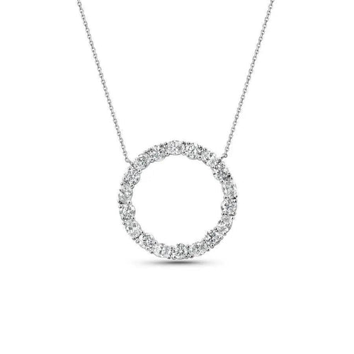 4.5CT Unity Circle Necklace – Round & Oval Nura Lab