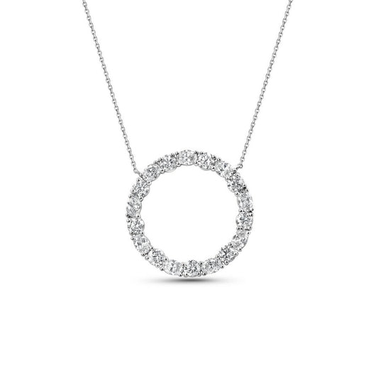 4.5CT Unity Circle Necklace – Round & Oval
