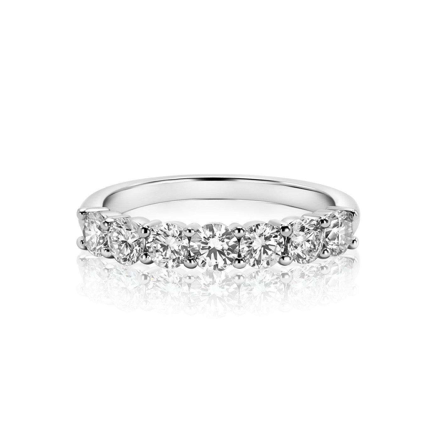1.5 Carat Seven-Stone Round Anniversary Band