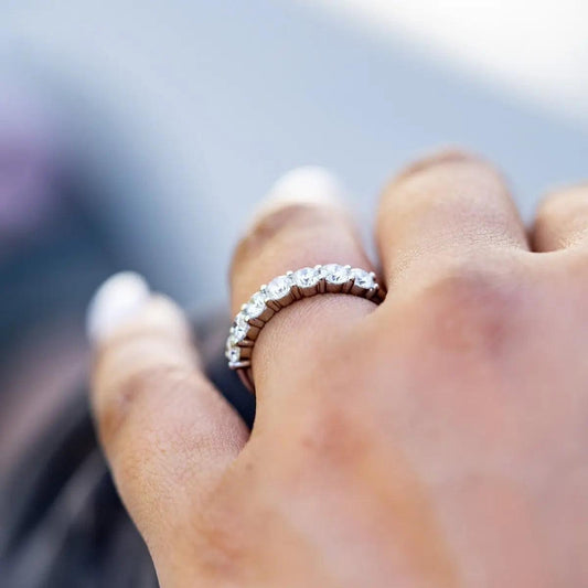 1 Carat Seven-Stone Round Anniversary Band Nura Lab