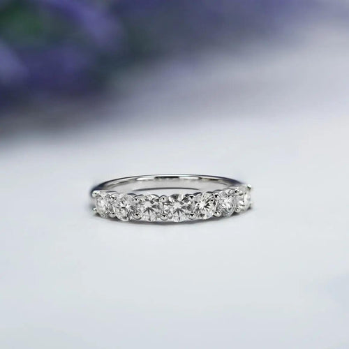 1 Carat Seven-Stone Round Anniversary Band Nura Lab