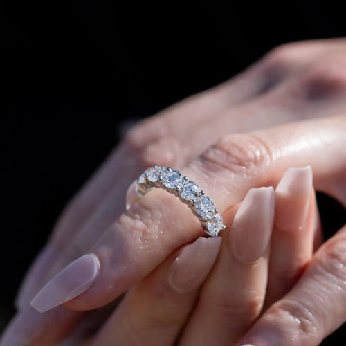 2.5 Carat Seven-Stone Round Anniversary Band Nura Lab