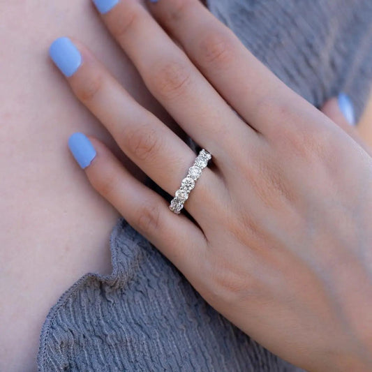2.5 Carat Seven-Stone Round Anniversary Band Nura Lab