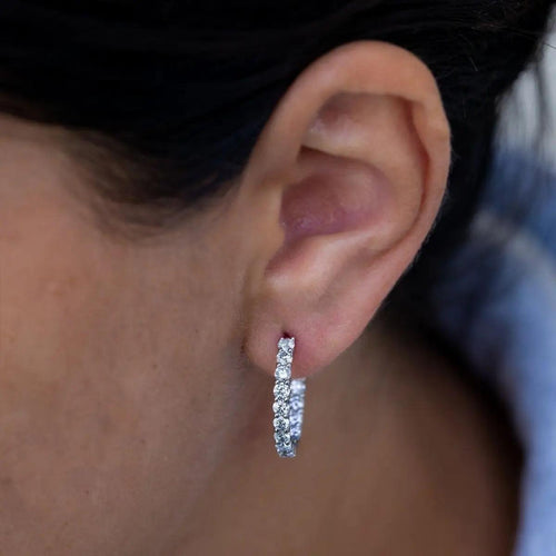 2 CT 15mm Huggie Earring Nura Lab