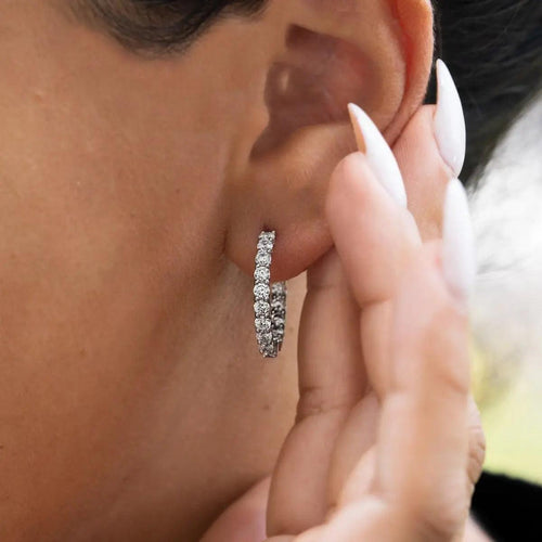 2 CT 15mm Huggie Earring Nura Lab