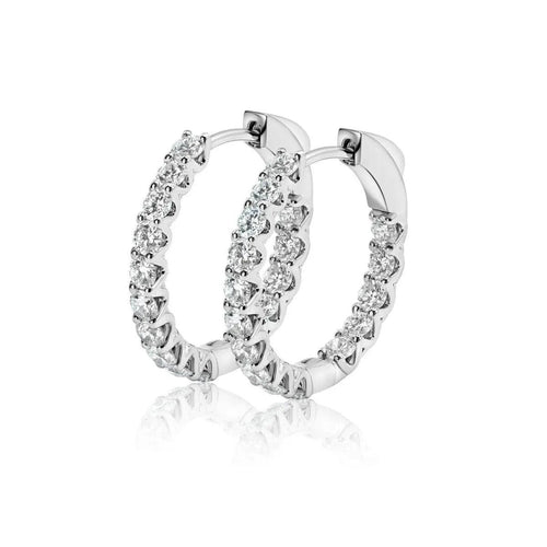 2 CT 15mm Huggie Earring Nura Lab