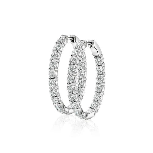 8 CT Large Hoops Earring Nura Lab