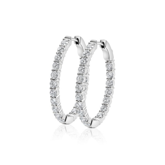 3.5CT Oval Medium Hoops