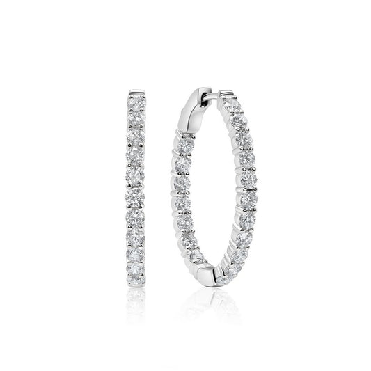 3.5CT Oval Medium Hoops