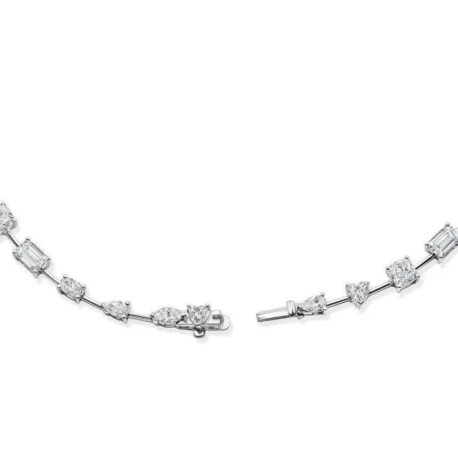 10 Carat Lab-Grown Diamond Multi-Shape Tennis Necklace Nura Lab